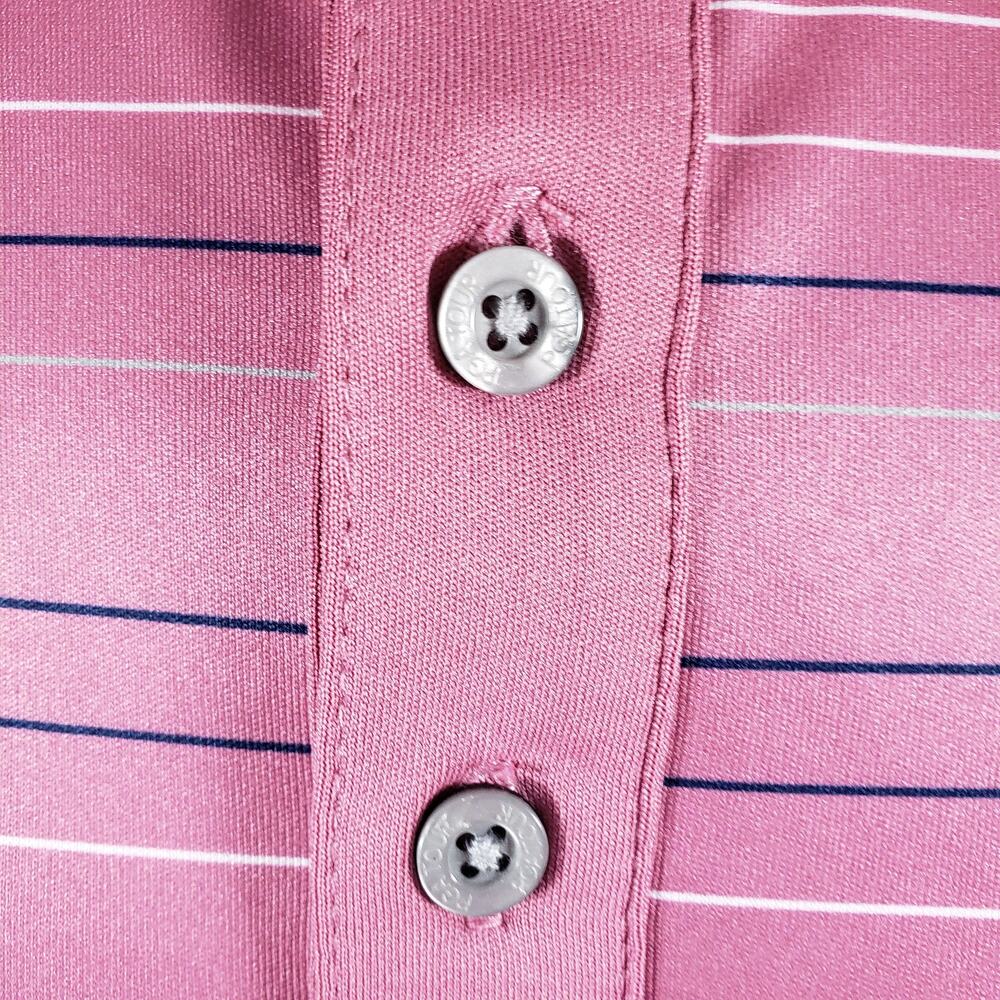 Men's PGA Tour, Rose BQT, Short Sleeve, Stretch, Collar, Golf Polo, Size L, New - Picture 5 of 10